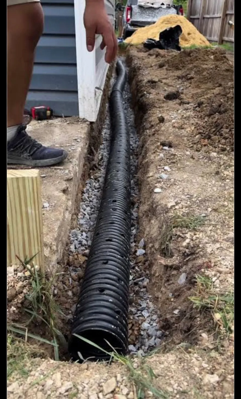 Drainage Solutions project by Sam General Landscaping