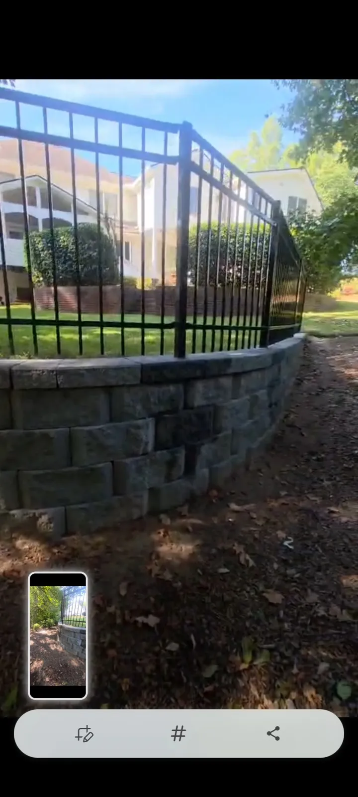 Fence Installation project by Sam General Landscaping