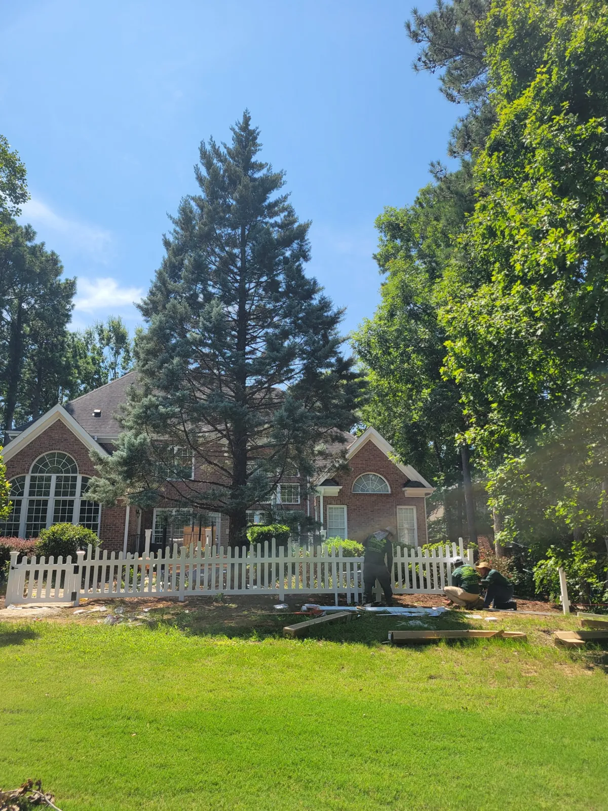 Fence Installation project by Sam General Landscaping