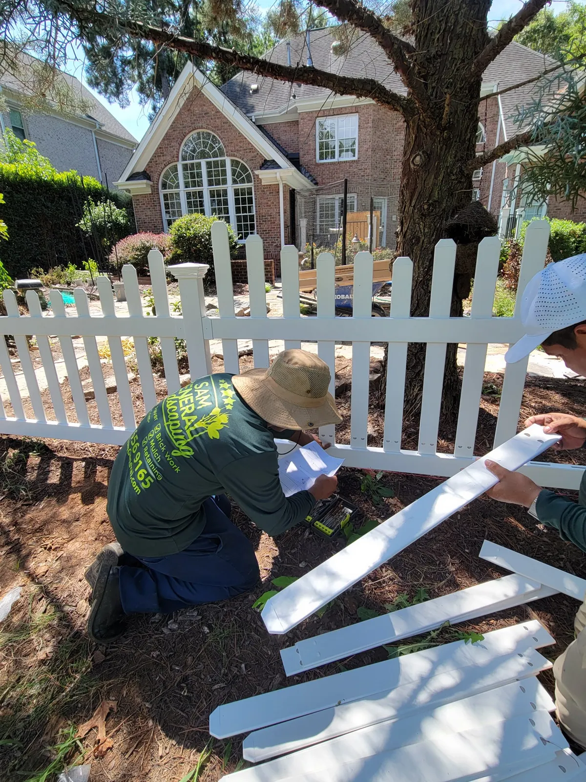 Fence Installation project by Sam General Landscaping