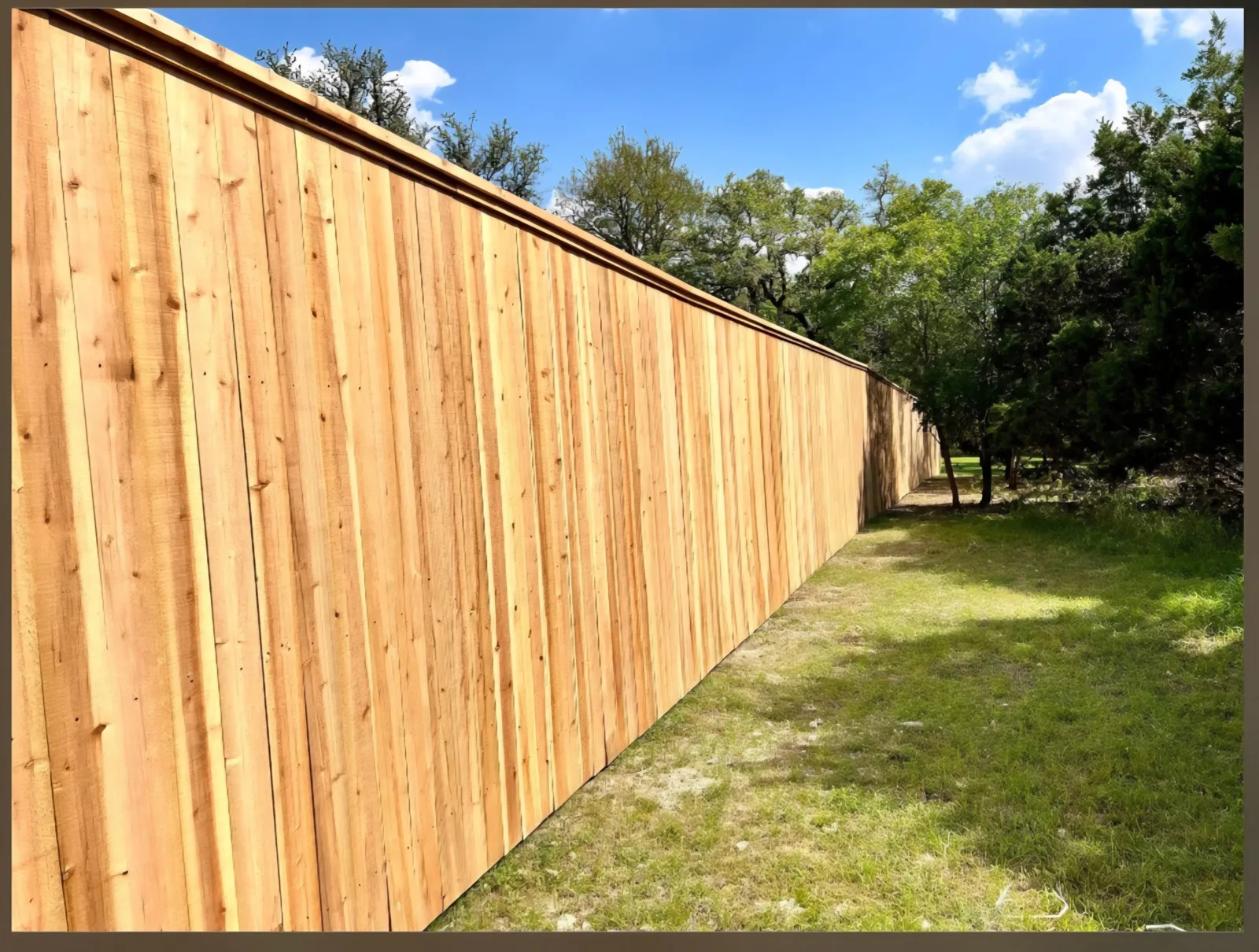 Fence Installation project by Sam General Landscaping