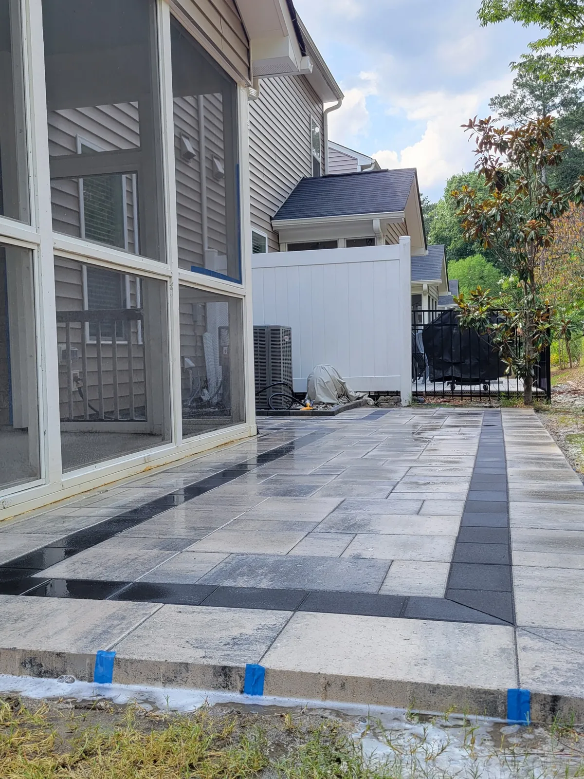 Patio paver project by Sam General Landscaping