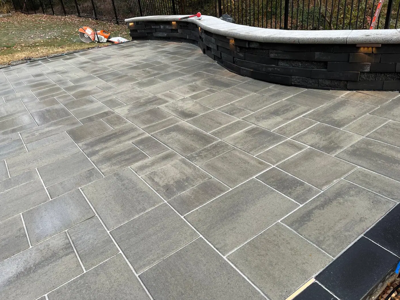 Patio paver project by Sam General Landscaping