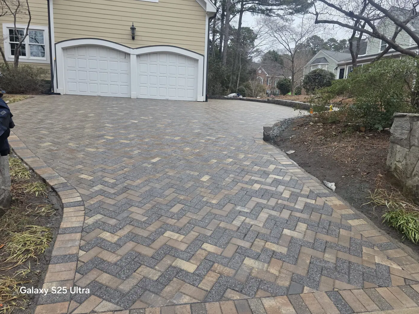 Patio paver project by Sam General Landscaping