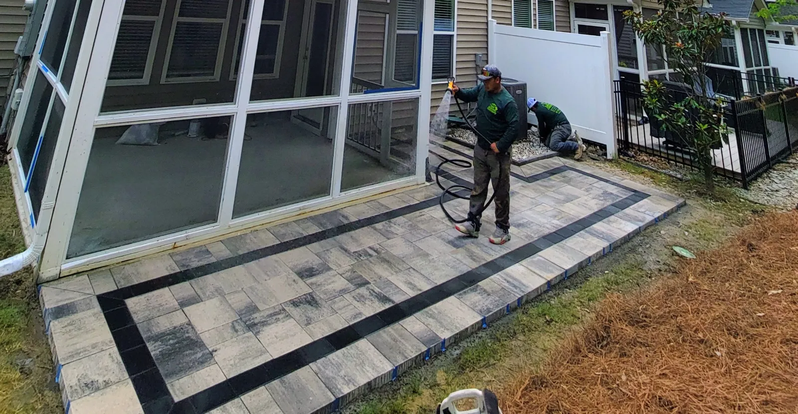 Patio paver project by Sam General Landscaping