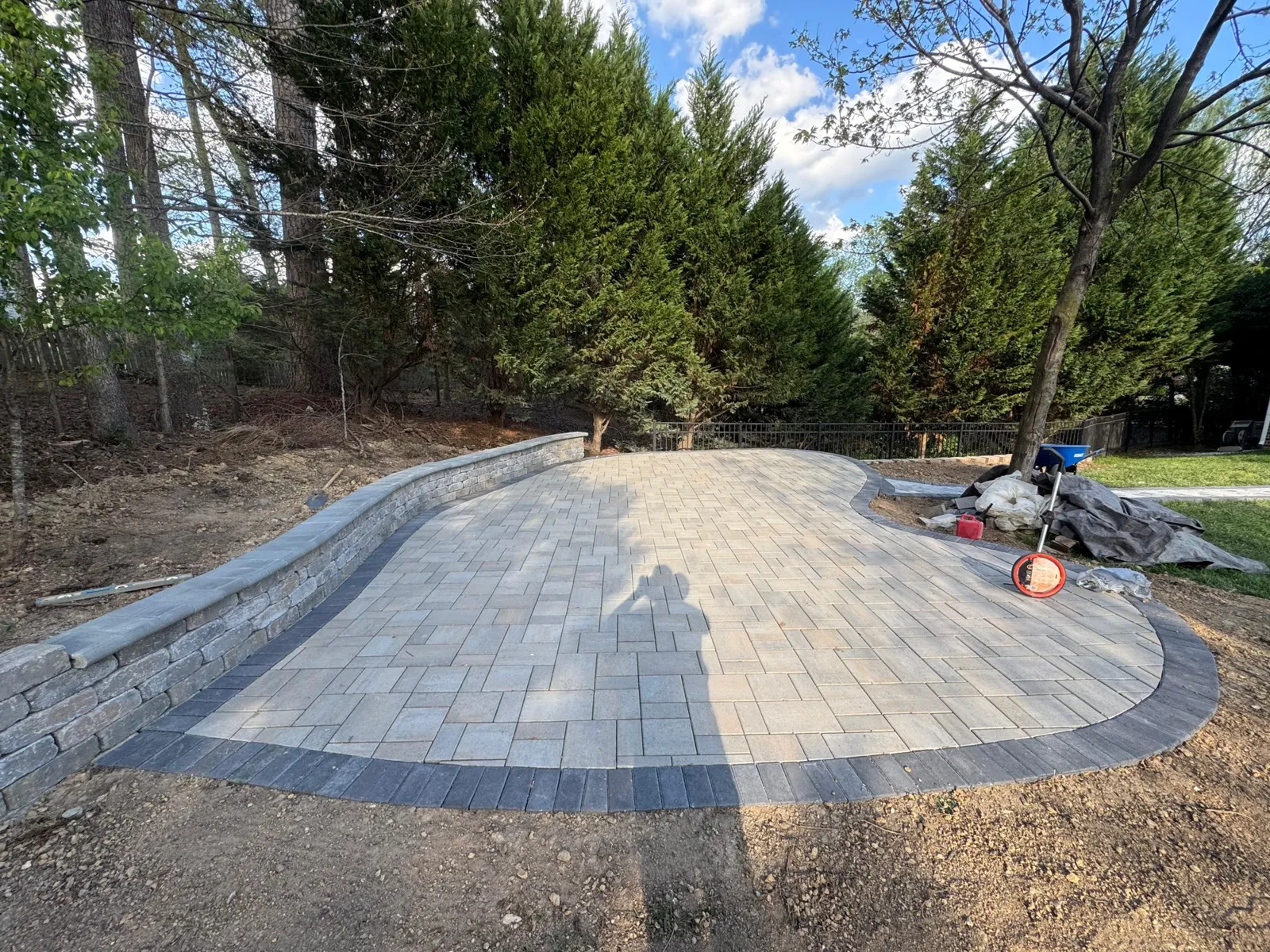 Retaining Wall Installation project by Sam General Landscaping
