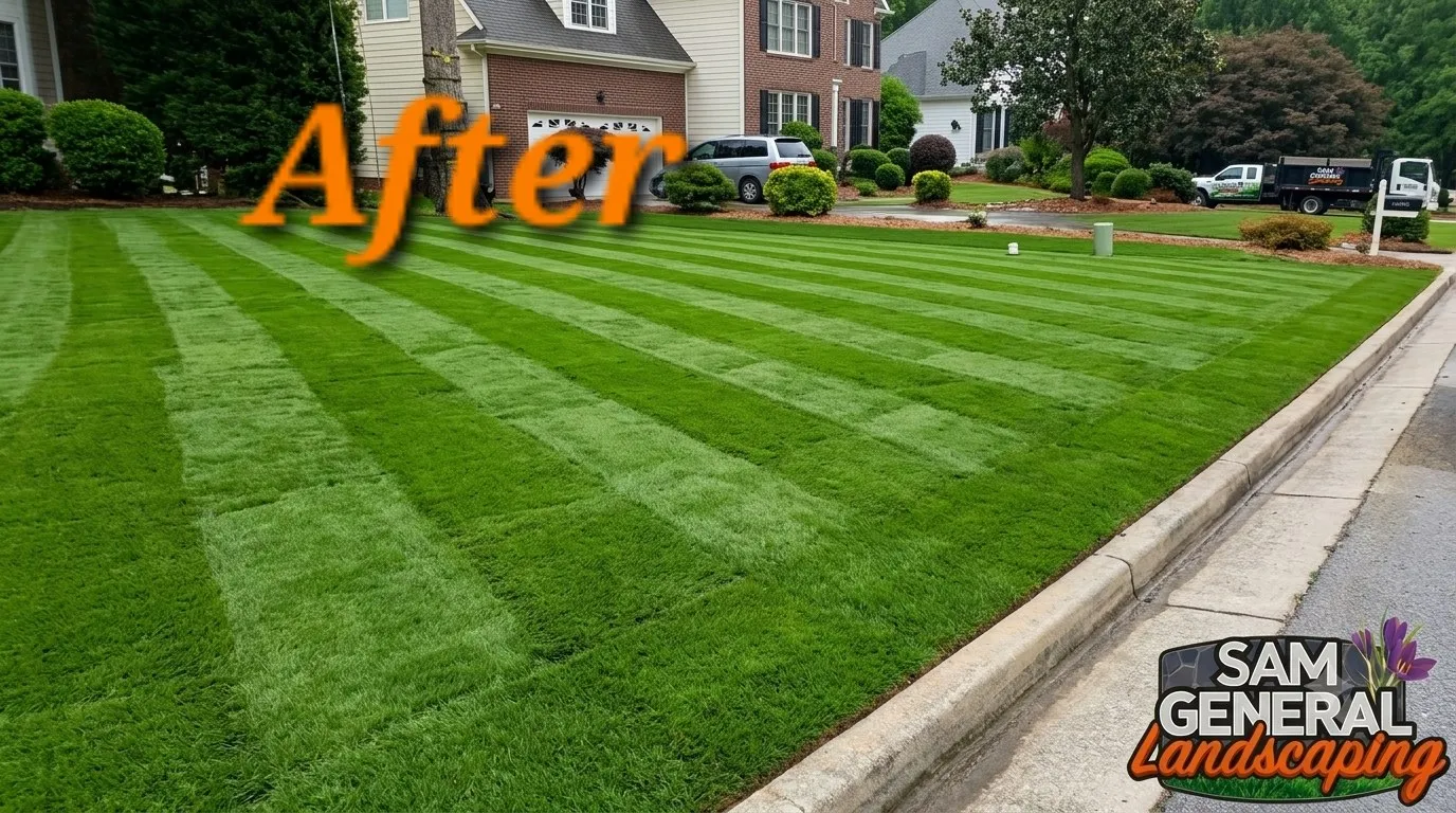 Sod Installation project by Sam General Landscaping