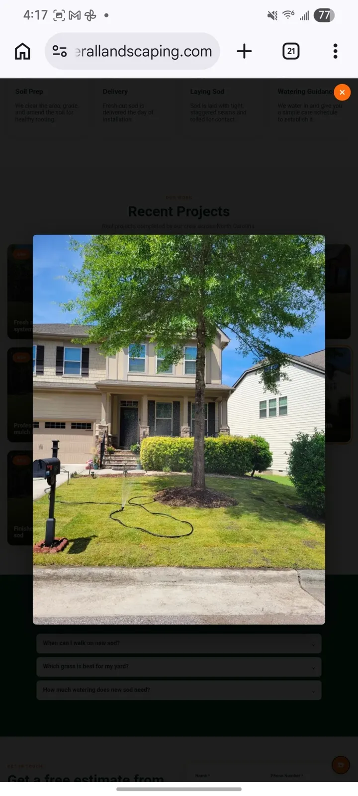 Tree Shrub Planting project by Sam General Landscaping