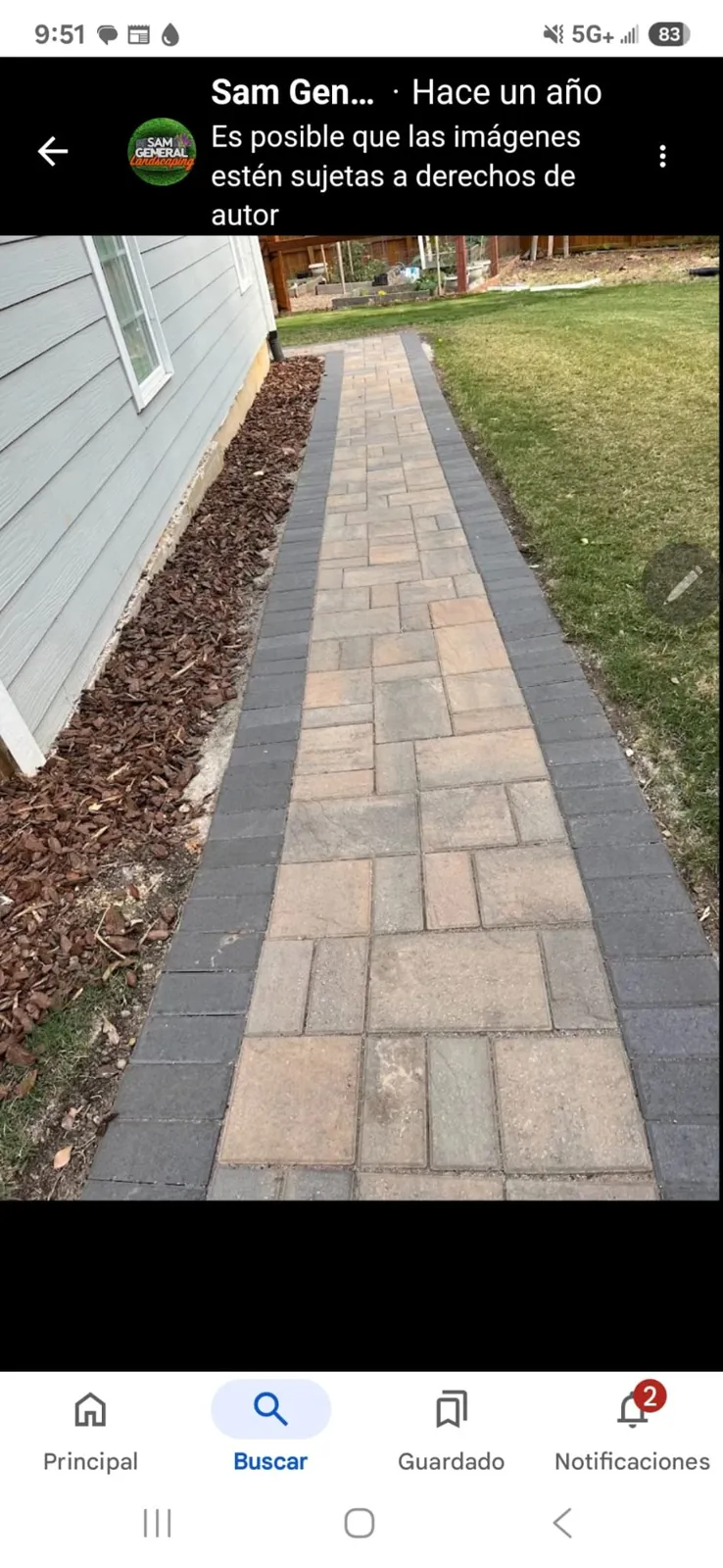 Walkways project by Sam General Landscaping