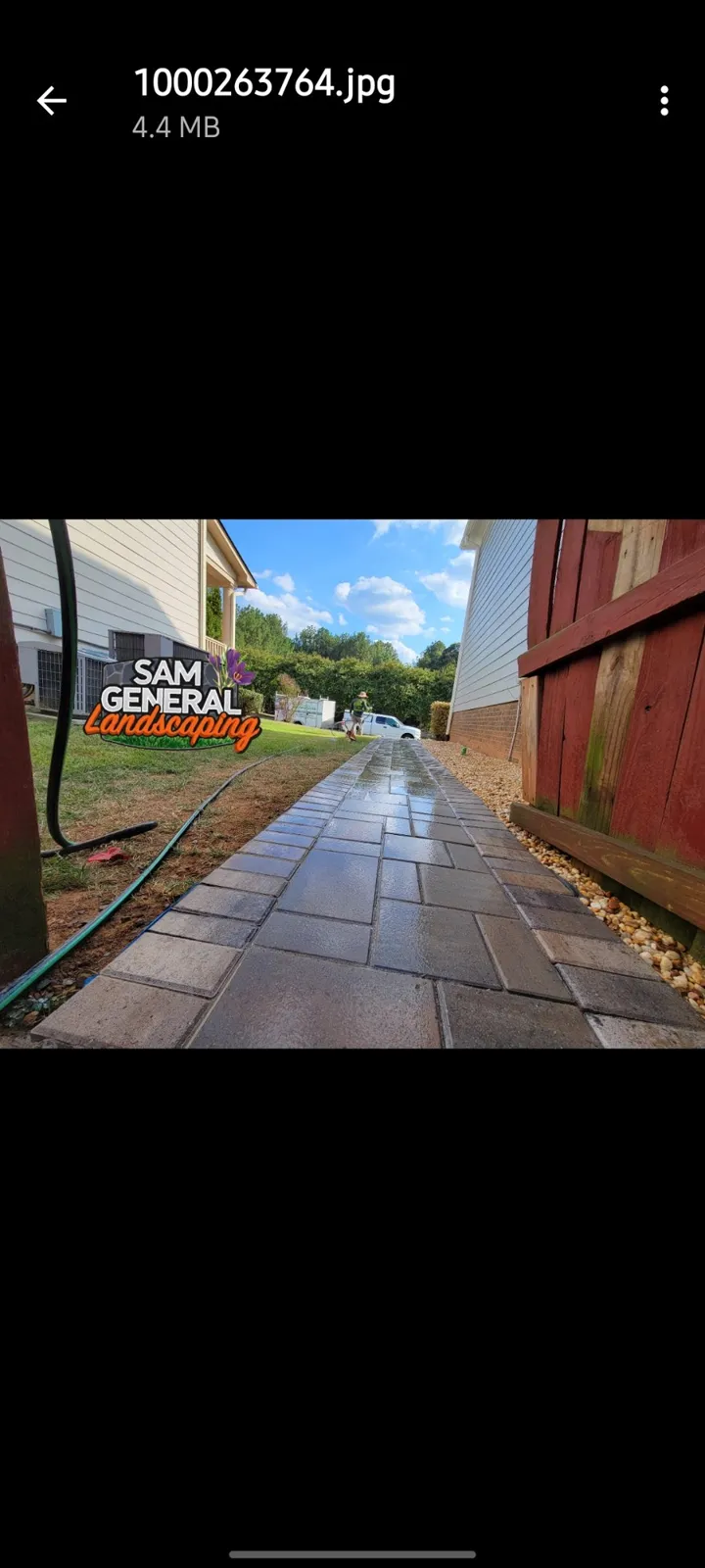 Walkways project by Sam General Landscaping
