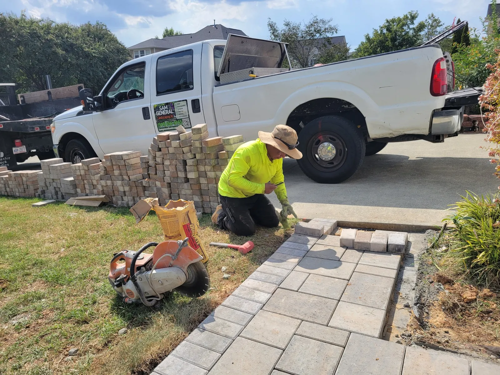 Walkways project by Sam General Landscaping