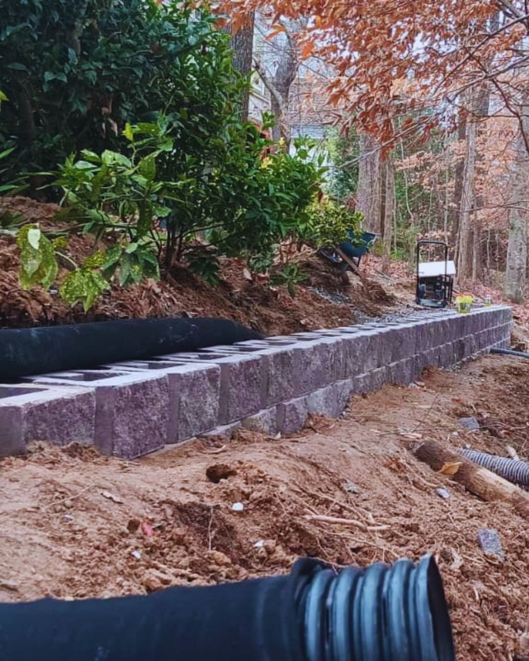 Retaining wall cary